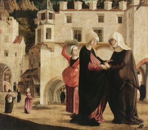 The Visitation, 1502 körül (festmény lucfenyőfára)