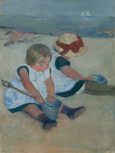 A tengerparton játszó gyerekek alkotó: Mary Cassatt