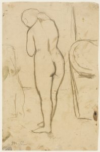 Rajz a "Standing Nude" számára alkotó: Mary Cassatt