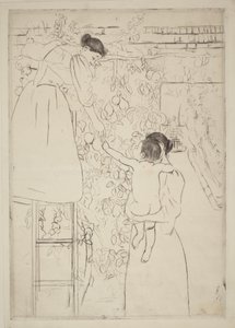 Gyümölcsgyűjtés alkotó: Mary Cassatt