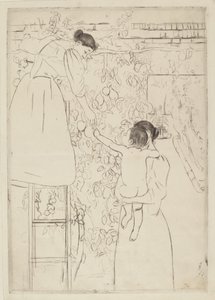 Gyümölcsgyűjtés, c. 1893. alkotó: Mary Cassatt