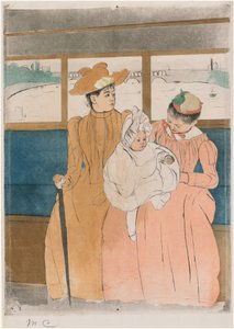 Az omnibuszban alkotó: Mary Cassatt