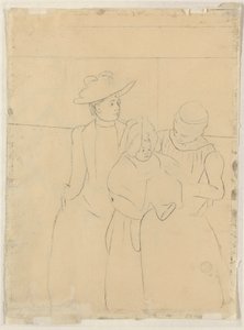 Az Omnibusban [verso] alkotó: Mary Cassatt