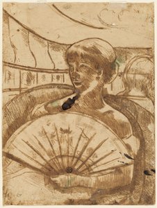 Az Opera Boxban [verso] alkotó: Mary Cassatt