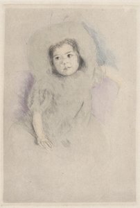 Margot motorháztetőt viselő (1. sz.) alkotó: Mary Cassatt