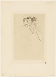 Anya Berthe tartja a gyermekét alkotó: Mary Cassatt