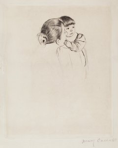 Parasztanya és gyermeke, c. 1894. alkotó: Mary Cassatt