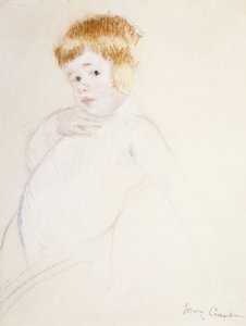 Tanulmány a babának a simogatáshoz, 1902 körül alkotó: Mary Cassatt