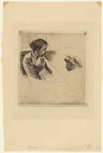 Susan és a gyermek egymással szemben alkotó: Mary Cassatt