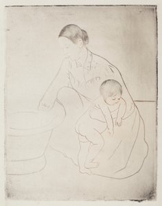 A fürdő, 1890-1891. alkotó: Mary Cassatt