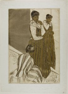 Az Illesztés alkotó: Mary Cassatt