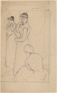 A szerelvény [recto], 1890-1891. alkotó: Mary Cassatt