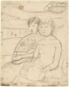 The Loge [recto] alkotó: Mary Cassatt