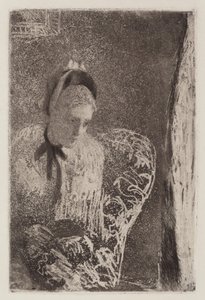 Várakozás, c. 1879. alkotó: Mary Cassatt