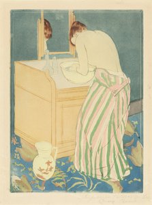 Nő fürdése alkotó: Mary Cassatt