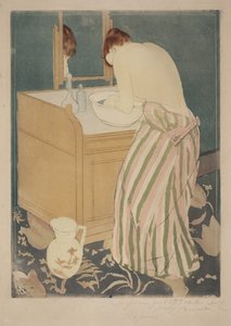 Fürdőző nő alkotó: Mary Cassatt