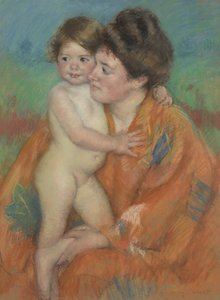 Nő babával, 1902 körül alkotó: Mary Cassatt