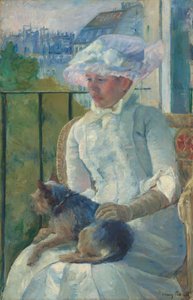 Fiatal lány az ablakban alkotó: Mary Cassatt