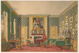 Rajz, Egy enteriőr, 1837-40 alkotó: Mary Ellen Best