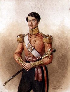 Charles Hamilton Wake őrnagy portréja (1871) 34. indián gyalogezred, indián indiánok alkotó: Mary Ellen Best
