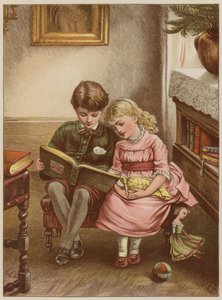 Fiú és lány olvasókönyv (chromolitho)