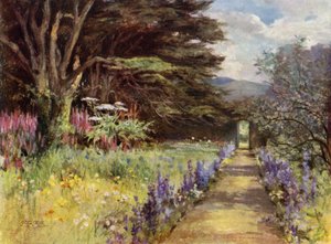 Scottish Gardens: Colinton House (színes litho)
