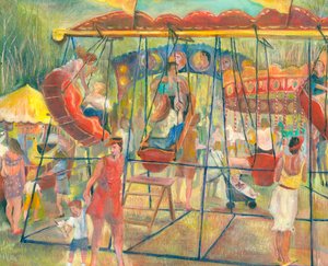 Lengőcsónakok, 2006 (olaj a fedélzeten) alkotó: Mary Kuper