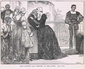 Anne Boleyn utolsó búcsúja hölgyeitől