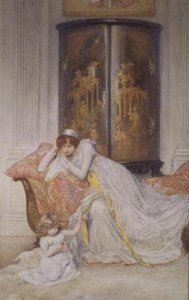 Anya és gyermeke, 1890 körül