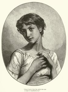 Imádság (metszet) alkotó: Mary L. Gow