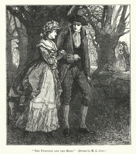 A Prentice és a szobalány (metszet)