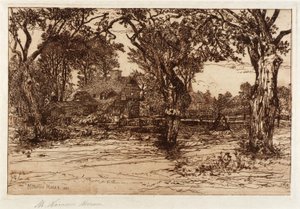 A szomszédom otthona--Easthampton alkotó: Mary Nimmo Moran