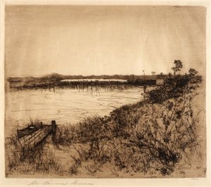 Sós vízi tavak alkotó: Mary Nimmo Moran