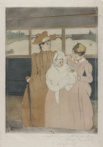 Az Omnibuszban, 1890-91 alkotó: Mary Cassatt