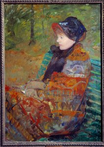 Mademoiselle C Lydia Cassatt, a művész nővére portréja. írta: Mary Cassatt (1844-1926) 1880
