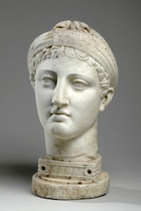 Egy görög nő mellszobra (márvány) (lásd még: 876113) alkotó: Mary Thornycroft
