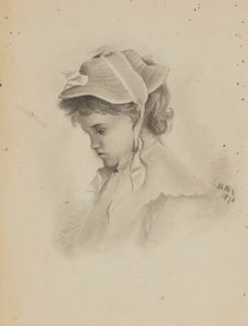 Cím nélkül (Egy gyermek feje, aki lefelé néz) alkotó: Mary Vaux Walcott