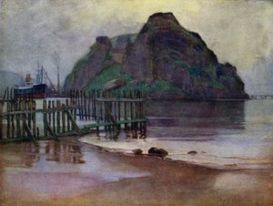 Apály hajnalban, Dumbarton Rock (színes litó)