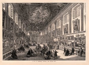 Látogatás a greenwichi kórházban, The Painted Hall - ILN 1865 S3 V0013000 V0013345