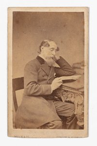 Charles Dickens carte-de-visite, a Mason & Co