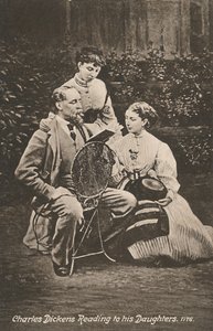 „Charles Dickens felolvas a lányainak”, 1865