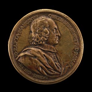 Giovanni Battista Mancini, meghalt 1694-ben, Toszkána főügynöke Rómában [előlap], 1680. alkotó: Massimiliano Soldani