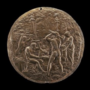 A vulkáni kovácsműhely, 1573. alkotó: Master AZ