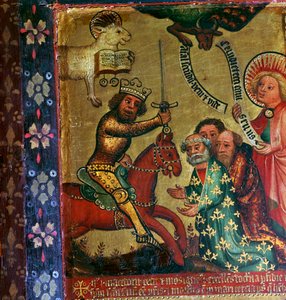 Szent Péter és Szent Pál vértanúságát bemutató festmény, 14. század