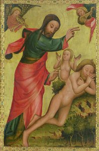 Éva teremtése, egy tábla a Grabower-oltárról, a hamburgi Szent Petri főoltárról (lásd még: 153621)