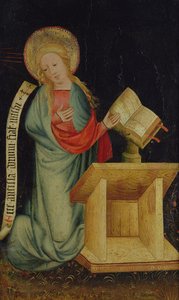 Angyali üdvözlet Szűza, Az aratóoltárból, 1410 körül (tempera tölgyen) (lásd még: 145253 és 145254)