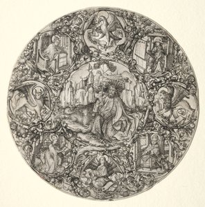 Keresztelő Szent János a latin egyház evangélistái és négy atyja által körülvéve, 1466.
