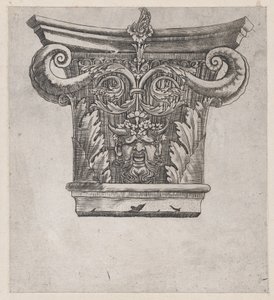 A nagyszerűség római tükre: töke borsóhüvellyel és szatírfejjel, kb. 1537., kb. 1537