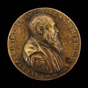 Pietro Lauro, született 1508-ban, modenai költő és tudós [előlap], 1555. alkotó: Master I.A.V.F.