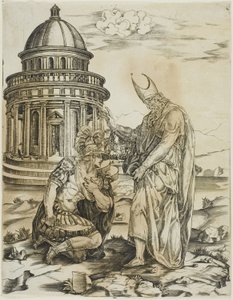 Szent Ambrus és Theodosius császár alkotó: Master IRs
